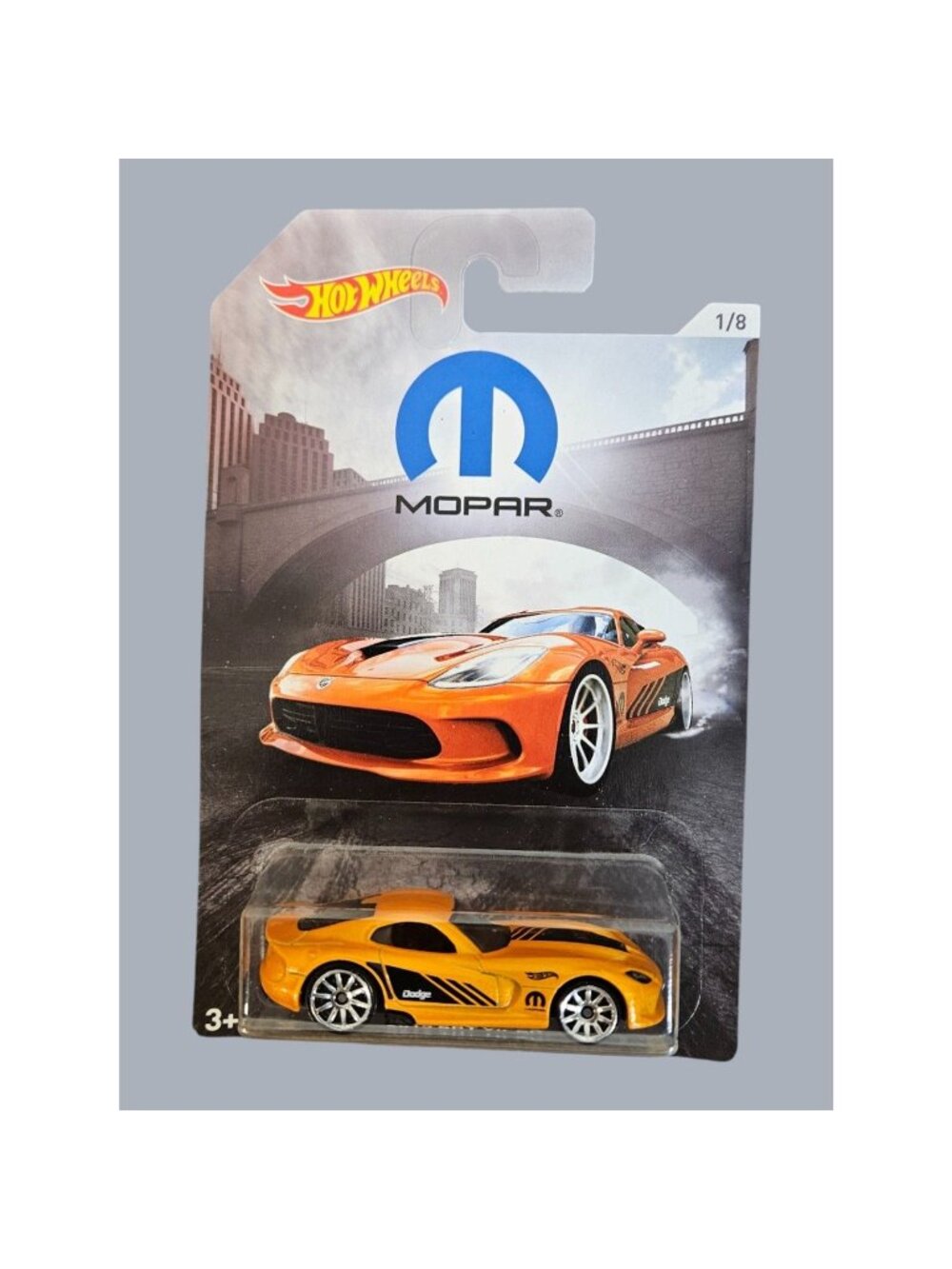 Hot Wheels Mopar 1/8 Dodge Viper GTS-R. 2017 Mattel--ITEM #2177